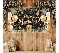 Khiry Striscione Compleanno Auguri, Decorazione Festa Poster Banner Buon Compleanno per Uomini e Donne