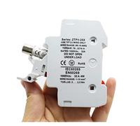 KHJZYFOLE 1 Set Fusibile Solare 10 * 38 gPV Fusibile FV DC 1000V 6A 10A 15A 20A 25A 30A Alta Tensione for la Protezione del Sistema FV DC(25A Fuse)