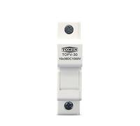 KHJZYFOLE Portafusibili DC 1000V Fusibili FV Alta Tensione for la Protezione del Sistema Solare 6A 10A 15A 20A 25A 30A Non Un Set(6A Fuse Only)