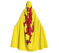 Khkbnb Mantello con cappuccio per adulti con bandiera della contea di Somerset, costume di Halloween, perfetto per cosplay da strega, feste horror di Halloween