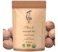 Khla - Noce Moscata Intera 50g - Noce Moscata Biologica Dallo Sri Lanka - Ingrediente per Cucinare e Cuocere - Spezie Asiatiche Rare - Produttore Diretto