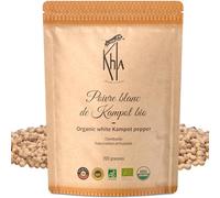Khla - Pepe Bianco di Kampot Certificato Biologico 200g - Pepe di Kampot in Grani Bio - Forte e Potente - Spezie Cucina - Produzione Limitata - Direttamente dal Produttore - Origine Cambogia