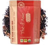 Khla - Tè Chai Biologico 100g - Tè Nero di Ceylon - Foglia Sfusa - Tè Asiatico Piccante Masala Chai - Origine Sri Lanka - Tisana e Infuso, Tea, Thé