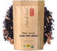 Khla - Tè Chai Biologico 250g - Tè Nero di Ceylon - Foglia Sfusa - Asiatico Piccante Masala Chai - Origine Sri Lanka - Tisana e Infuso, Tea, Thé