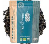 Khla - Tè Oolong Bio 100 g - Tè Blu Biologico - Naturale in Foglie Sfuzo - Tea Wulong Asiatico - Origine Cinese - Infusi alle Erbe