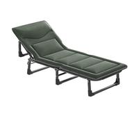 KHLMSRXJ Letto Pieghevole Portatile, Lettino da Campeggio, Letto Pieghevole con Materasso Queen 3 in 1, Lettino da Campeggio Pieghevole, 4 Posizioni, Sedia a Sdraio Regolabile per Patio, ca