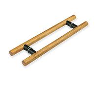 KHLMSRXJ Maniglia per Porta in Vetro in Legno, Set di Maniglie per Porta a Spinta e trazione, Maniglia Lunga per Porta del fienile, Maniglia per Barra Laterale Doppia per impieghi gravosi (