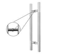 KHLMSRXJ Maniglia per Porta Scorrevole in Vetro per Porta Doccia/Maniglia per Porta Scorrevole Commerciale in Acciaio Inossidabile Tipo Tubo, 5 Misure (Dimensioni: 1200 * 900 mm)