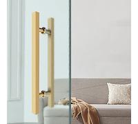 KHLMSRXJ Maniglie per Porte Interne in Vetro quadrate, Maniglia per Porta del Soggiorno Moderna, Maniglia per Porta Scorrevole del fienile per Porta dell'ufficio del Negozio, 20/23/31/39/47