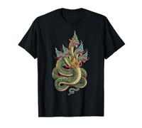 Khmer Naga Serpent Art Cambogia Mito Serpente Maglietta