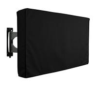 KHOMO GEAR Copertura Nera impermeabile per Televisore 50 51 52 pollici Custodia Copri TV Televisione Esteriore Universale Cover per LED OLED LCD PLASMA - Nero