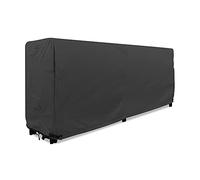 KHOMO GEAR - Copertura per legna da ardere lunga 2,4 m - Copertura resistente alle intemperie 600D - Nero