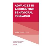 Khondkar E. Karim Advances in Accounting Behavioral Research (Copertina rigida)