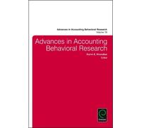 Khondkar E. Karim Advances in Accounting Behavioral Research (Copertina rigida)