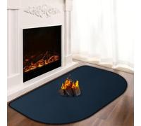 Khongoo Piastra parascintille per stufa, 120 x 70 cm, spessore 1 mm, blu