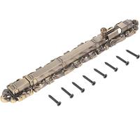 KHRKHHXLA Chiavistello Scorrevole Serratura for Porta Hasp,Gate Bolt,/Porta in Rame Rosso Fermo in Lega Classica Europea Vintage Decor Legno/Metallo Porte Finestra 150-250mm(Large Red Copper)