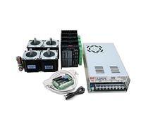 KHRKHHXLA Kit Router 4 Assi 4 Pezzi 1.2N Motore Passo-Passo Nema23 e Driver TB6600 + 1 pz Scheda di interfaccia MACH3 DB25 + 1 Alimentatore 24v 15A