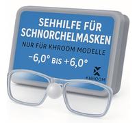 Khroom Lenti per maschera da snorkeling | personalizzare | da -6,0 a +6,0 diottrie (+2.25, A destra)
