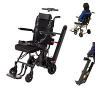 KHSASDDC Sedia a rotelle elettrica per scale, sedia a rotelle leggera e pieghevole per scale, per salire e scendere le scale per anziani disabili, con un peso di 150 kg.