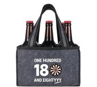 KHstylehoo Divertenti regali per freccette per uomini, borsa da uomo, birra, regalo di compleanno personalizzato per gli appassionati di freccette, accessori con scritta e bersaglio, One Hundred and
