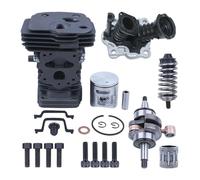 kHSUNzW Kit Guarnizione Cuscinetto Albero Motore pistone Cilindro da 42 mm for Motosega 450 450E 445E 445, Parte di Ricambio for Porta di decompressione