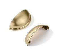 khtumeware Confezione da 10 maniglie per cassetti da 6,3 cm, color bronzo champagne, per armadietti, tazze, utensili da cucina, maniglie per cassetti, manopole da 6,3 cm foro centrale