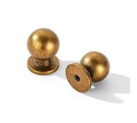 khtumeware KHTUME Ware - Confezione da 10 pomelli hardware per armadietti (ottone anticato)