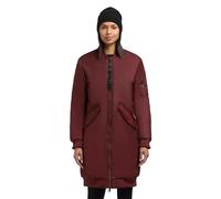khujo Cappotto invernale da donna, caldo, extra lungo, brillante, bomber Lulu, XS-XXL, Burgundy red (rosso bordeaux), M