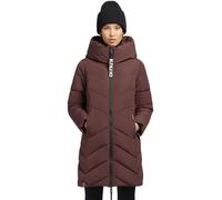 Khujo Darka Damen-Wintermantel Stretto Giacca Invernale Cappotto Imbottito Scuro