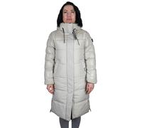 Khujo Desna Damen Invernale Giacca Parka Lunga Bianco Beige