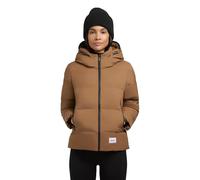 khujo Giacca trapuntata invernale da donna con cappuccio regolabile e cerniere impermeabili Liev-YM XS-XXL, Dark Beach Beige, XL
