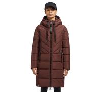 Khujo Mugg Giacca Invernale Donna Cappotto Parka Trapuntata Marrone-Rosso