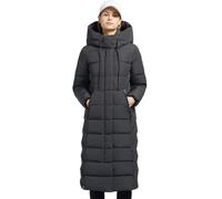 Khujo Tynse Damen Cappotto Invernale Giacca Parka Lungo Grigio Scuro