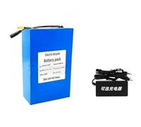 KHUKHU Batteria agli ioni di litio for bici elettrica 48 V 50 Ah, 18650 13S8P for bicicletta elettrica e scooter, include BMS e caricabatteria(XT90+DC)