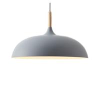 KHUKHU Lampada A Sospensione Creativa Semplice In Legno Massello, Lampada A Sospensione Moderna Nordica Con Paralume In Alluminio Decorazione For Ufficio Lampadario Color Macaron Leggero E27(60cm)