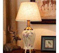 KHUKHU Lampada Da Tavolo In Ceramica Moderna Con Fiori E Uccelli Lampada