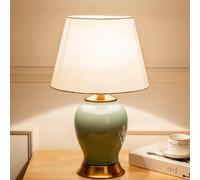 KHUKHU Lampada Da Tavolo In Ceramica Moderna Con Fiori E Uccelli Lampada