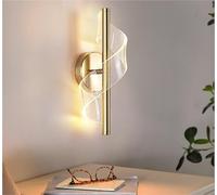 KHUKHU Lussuosa lampada da specchio a LED, lampada da parete per bagno, lampada da parete lunga, moderna lampada da parete per interni, decorazione per corridoio, lampada da parete (luce fredda, 1