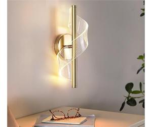 KHUKHU Lussuosa lampada da specchio a LED, lampada da parete per bagno, lampada da parete lunga, moderna lampada da parete per interni, decorazione per corridoio, lampada da parete (luce fredda, 1