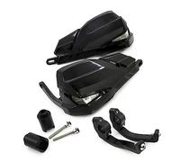 KHUKHU Manubrio Paramani Paramano Paramani per Protezione Antivento con Maniglia per Moto per NC700X NC750X 2012-2019 Include Luci di Segnalazione E Lampada da Corsa Diurna A LED (Colore : Nero)