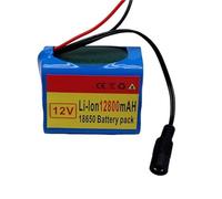 KHUKHU Pacco batteria al litio 3S2P 12V 12800mAh Scheda di protezione BMS integrata Batterie ricaricabili agli ioni di litio con caricabatterie da 12,6 V 2 A T