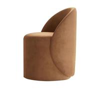 KhUkhu Sgabello da toeletta girevole a 360 °, sedia imbottita per trucchi, pouf con schienale per camera/sala trucchi/soggiorno - sgabello da toeletta,E