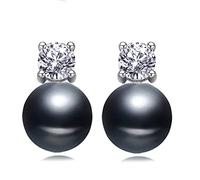 KhuWan Orecchini di Perle d'Acqua Dolce Naturali per Donna, Orecchini da Sposa in Argento Sterling 925 Gioielli Regali di Compleanno