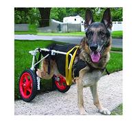 KHUY Carrellino Cane Disabile Grande Carrello per Cani Anziani Cani Wheel Sedie Pedica delle Gambe Posteriori Riabilitazione, Walkin Wheels Aiuta I Cablaggi (Size : Large)