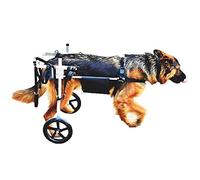 KHUY Carrellino per Cani Anziani Carrello Cane Disabili Grandi Taglia Media Pet Walkin Ruote Piedini Posteriori di Riabilitazione, Cane Cablaggi Auto 15-60kg Cani (Size : Medium)
