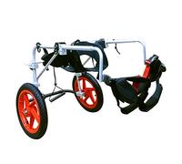 KHUY Carrello Cani Disabili Taglia Grande per Cani Anziani Cani Wheel Carrellino Cane Disabile Sedie Pedica Gambe Posteriori Riabilitazione, Walkin Wheels Aiuta I Cablaggi (Size : X-Large B)