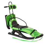 KHW Unisex - Adulto Snow Comfort Slitta, Verde, 166 x 50 x 105 cm