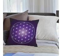 KHWEJ Federe per Cuscini 40x40 cm,Geometria sacra. Illustrazione vettoriale.,poliestere Quadrato Cerniera Invisibile per Casa,Ufficio,Esterno,Camera da letto