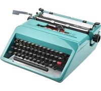 KHYTEBV Macchina da Scrivere Antica, Macchina da Scrivere Manuale Portatile in Stile retrò, Meccanica, Inglese, per Appunti, Lettere o Scrittura Creativa, Uso Normale
