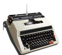 KHYTEBV Macchina da Scrivere d'Epoca, Macchina da Scrivere Completamente in Metallo, Macchina da Scrivere elettrica con correzione, Regalo letterario Perfetto per Gli scrittori, per Appunti.